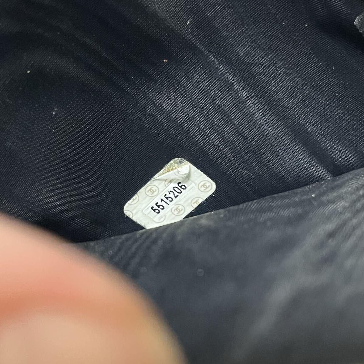 CHANEL シャネル レザー ココマーク 三つ折り財布 コンパクトウォレット ミニ財布 カーキ グリーン_画像3