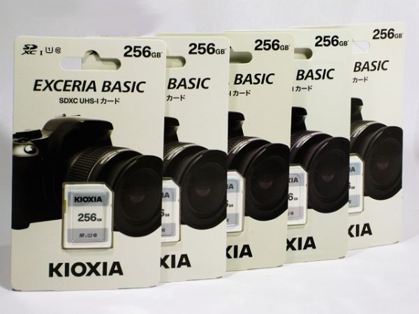 ■ キオクシア SDXCメモリーカード EXCERIA BASIC 256GB 5枚セット (KSDER45N256G)_画像1