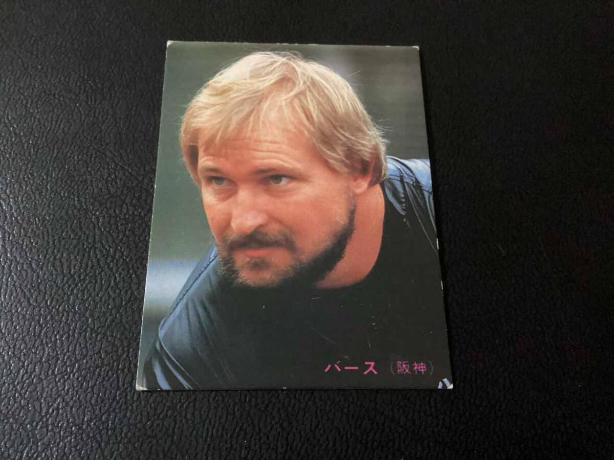 カルビー85年　バース（阪神）No.326　プロ野球カード_画像1