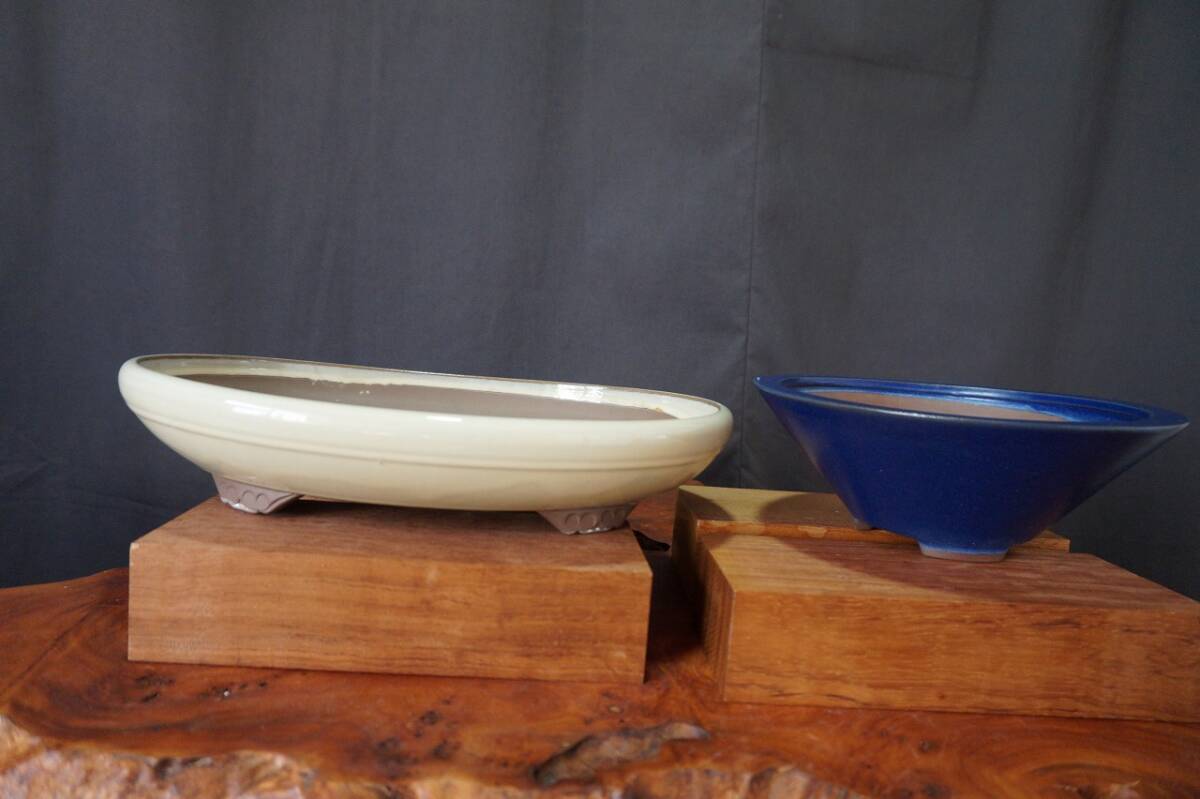 　緑釉楕円鉢　他3点　合計　4点セット　　　　　　　　　　(071005)_画像7