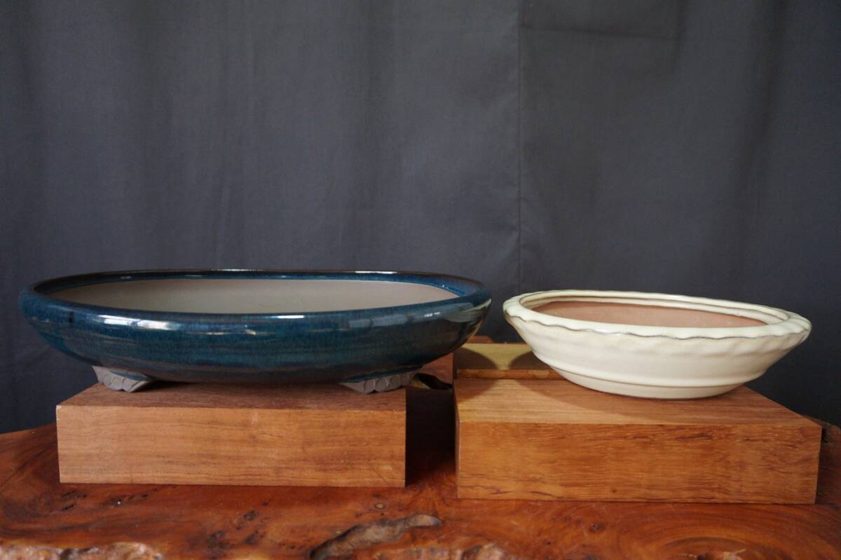 　緑釉楕円鉢　他3点　合計　4点セット　　　　　　　　　　(071005)_画像8