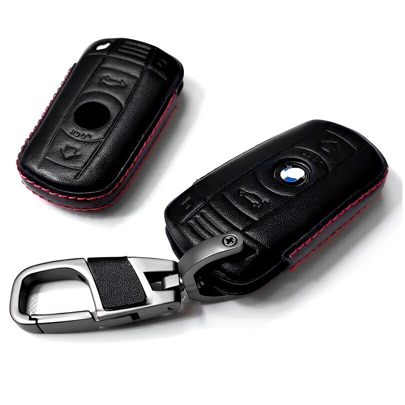 即決新品 BMW 牛本革 レザー スマートキーケース キーカバー アクセサリー M3 E92M E90M M5 E60M M6 E63M E64M Z4 E89_画像1