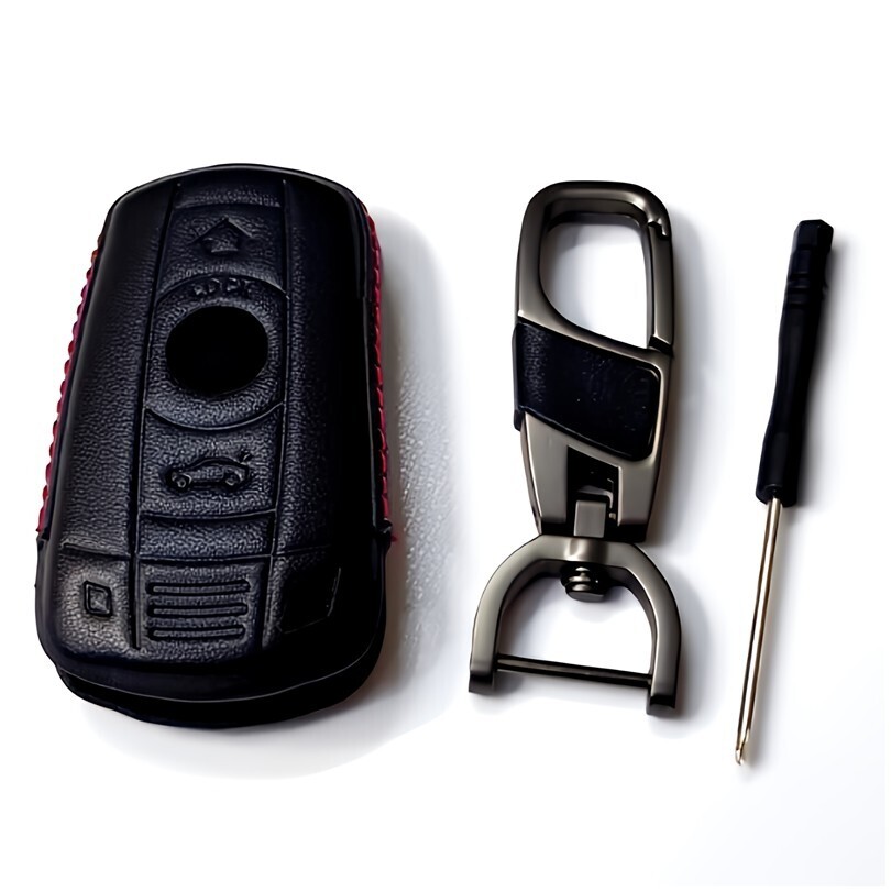 即決新品 BMW 牛本革 レザー スマートキーケース キーカバー アクセサリー M3 E92M E90M M5 E60M M6 E63M E64M Z4 E89_画像5