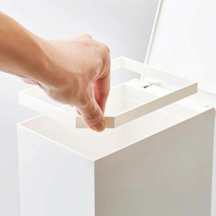 ペダル式トイレポット タワー ホワイト 新品 未使用 山崎実業 シンプル 白 tower 3385 _画像4