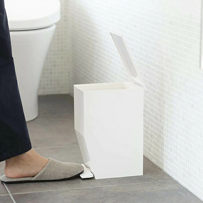 ペダル式トイレポット タワー ホワイト 新品 未使用 山崎実業 シンプル 白 tower 3385 _画像6