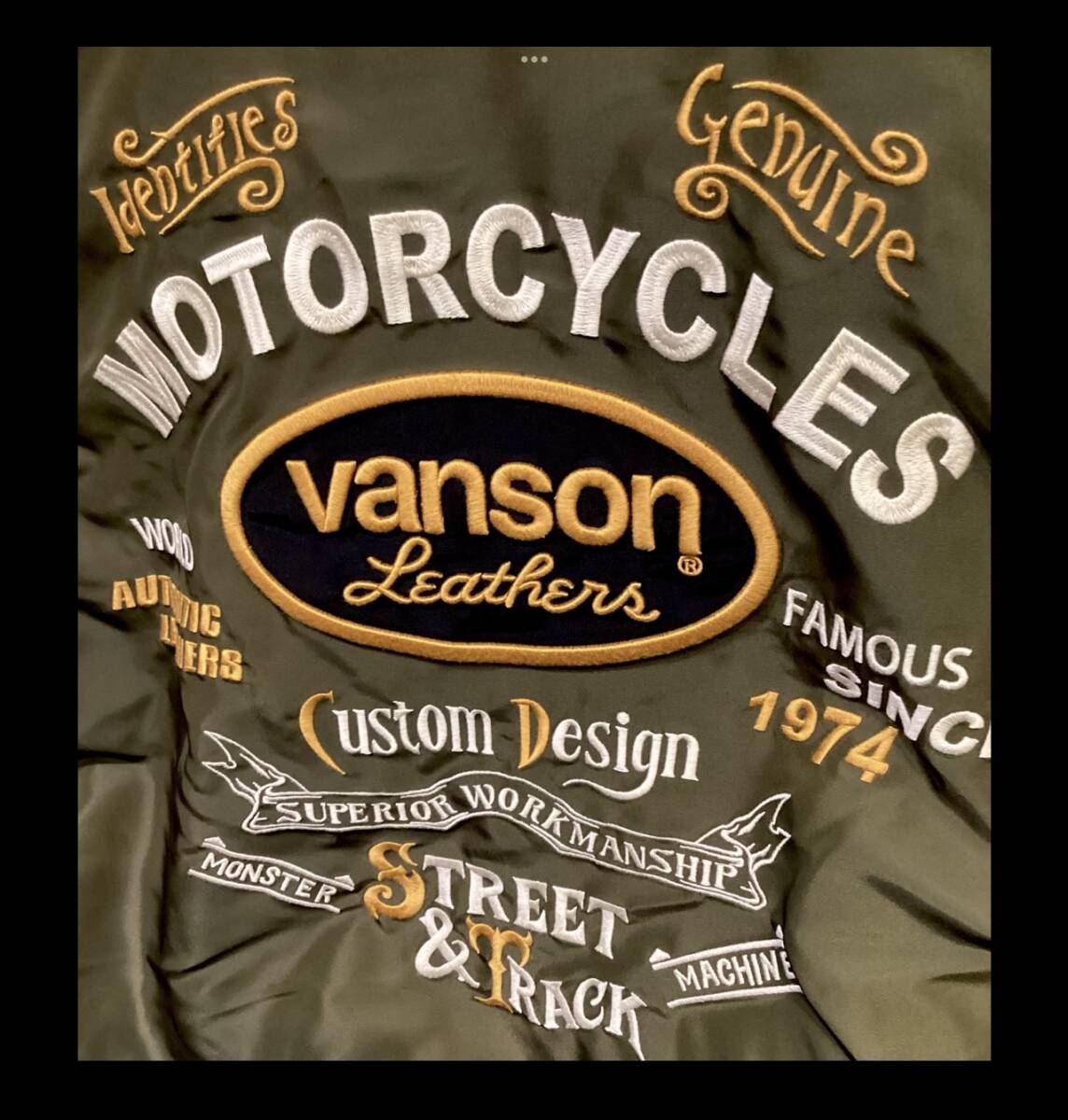 バンソン★新品★ジャケット★2504★フライト【L】緑★ライダース★NVJK-2504★ネバーマインド★正規取り扱い店★アメリカンロングリバー55_画像6