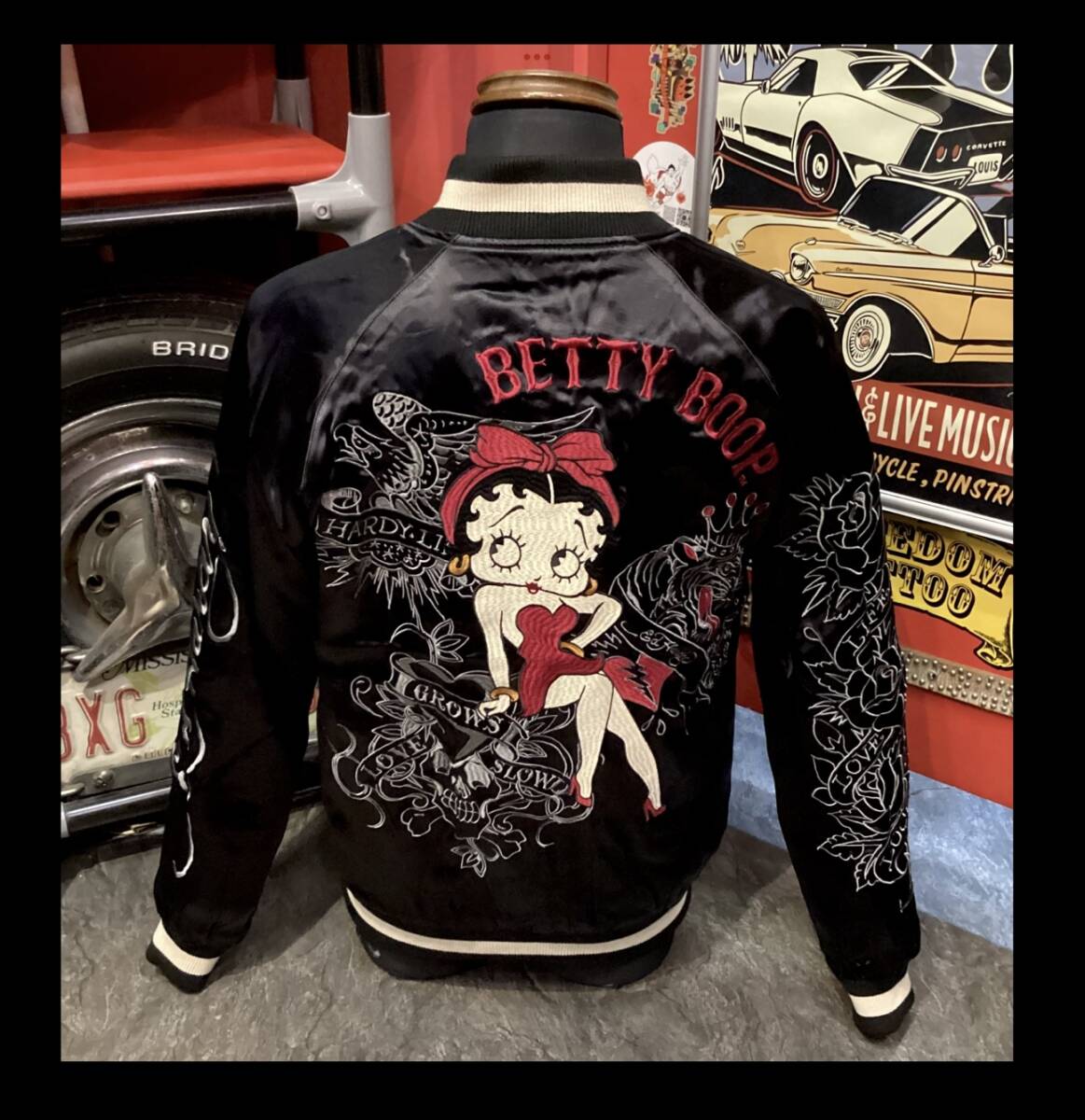 ベティブープ★新品★スカジャン★2510【M】エドハーディー★ピンナップ★BED -2510★アメリカンロングリバー55★ネバーマインド★大阪_画像5