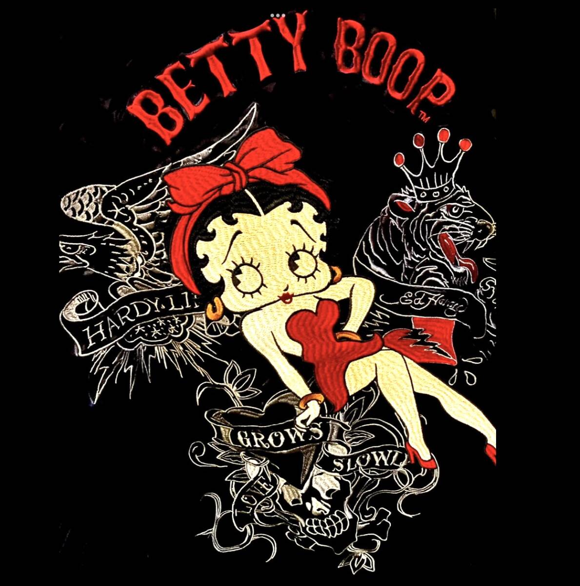 ベティブープ★新品★スカジャン★2510【M】エドハーディー★ピンナップ★BED -2510★アメリカンロングリバー55★ネバーマインド★大阪_画像7