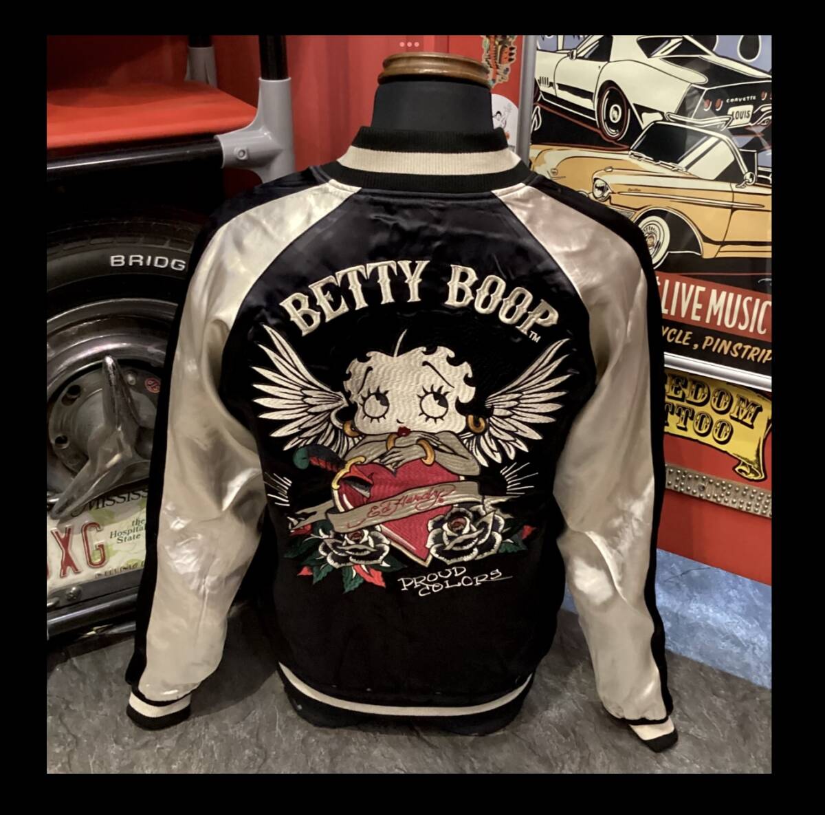 ベティブープ★新品★スカジャン★2510【M】エドハーディー★ピンナップ★BED -2510★アメリカンロングリバー55★ネバーマインド★大阪_画像1