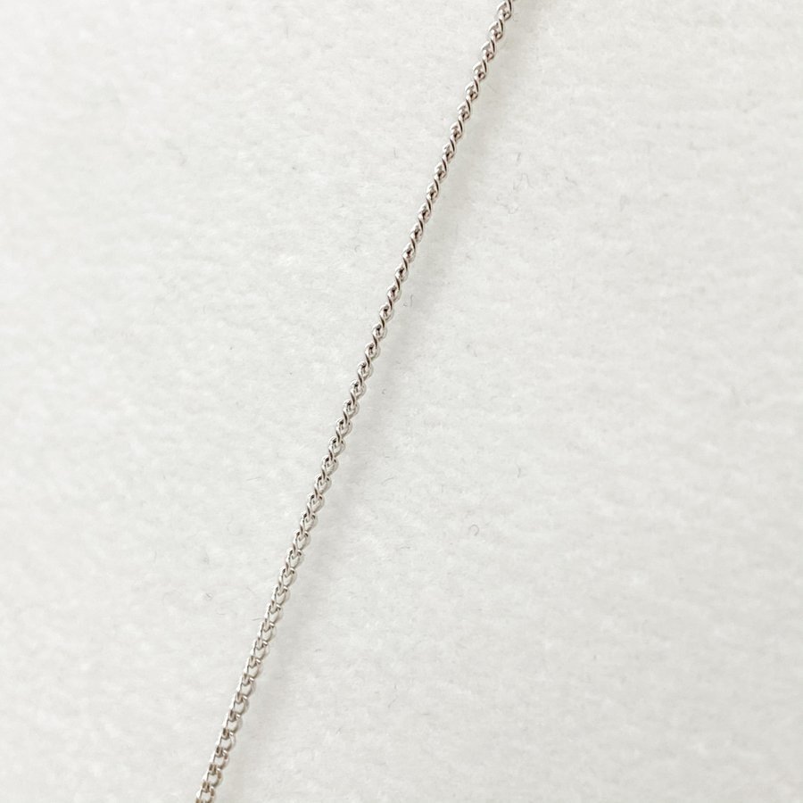 Pt900/Pt850 ルビートップ 0.34ct ダイヤ 総0.20ct プラチナチェーンネックレス 40.5cm 3g_画像6