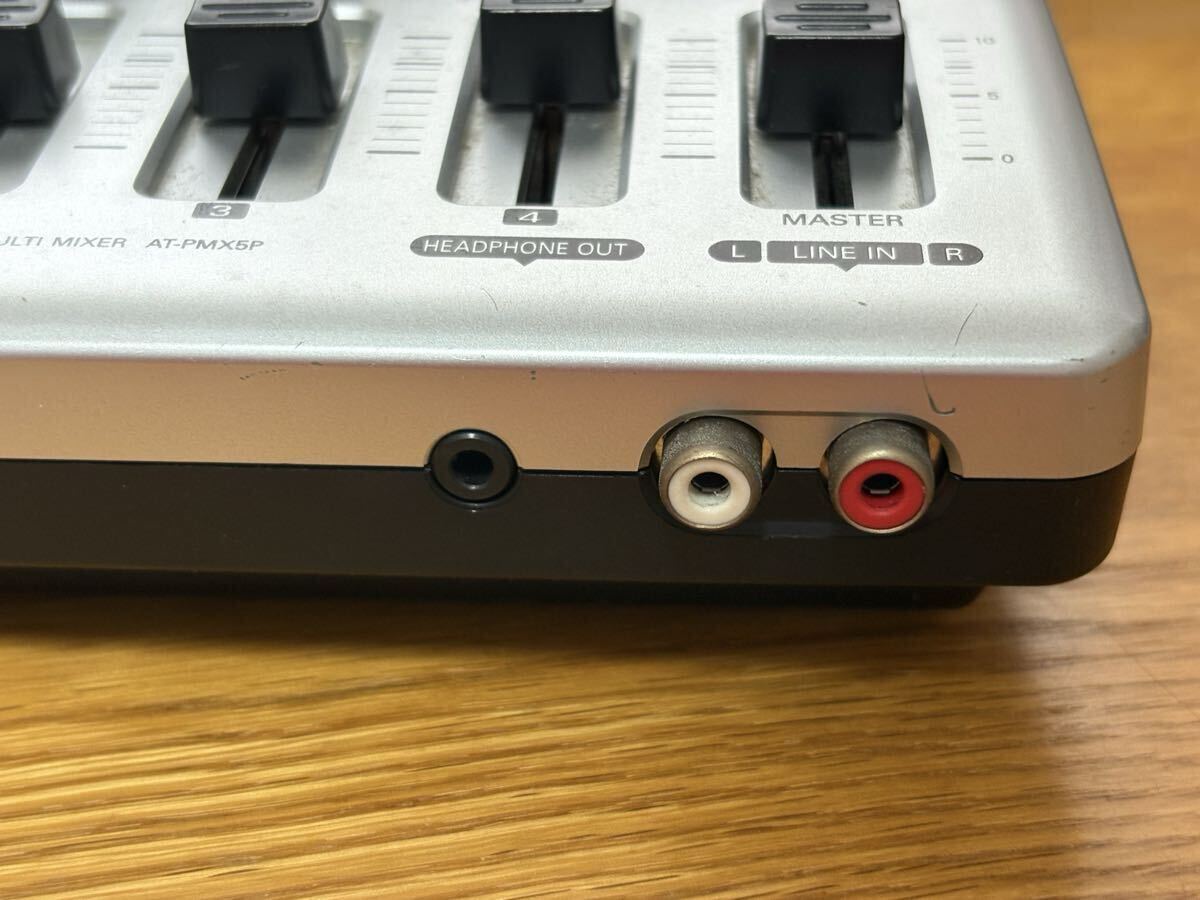 audio-technica ポータブルマルチミキサー AT-PMX5P 中古　オーディオテクニカ　_画像2