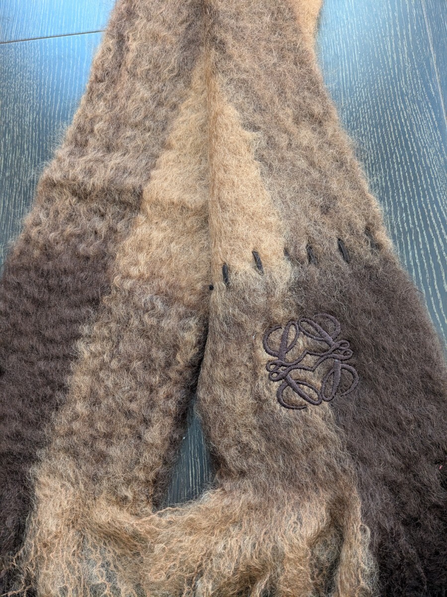 【美品】LOEWE ロエベ モヘア　マフラー_画像3