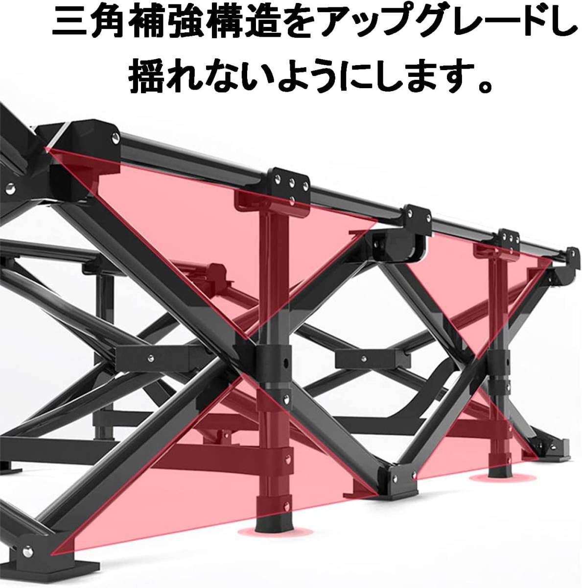 ATORPOK 簡易ベッド 耐荷重200kg 軽量コット アウトドア折り畳みベッド キャンプコット 携帯型折りたたみベッド 収納便利 AFD301_画像4
