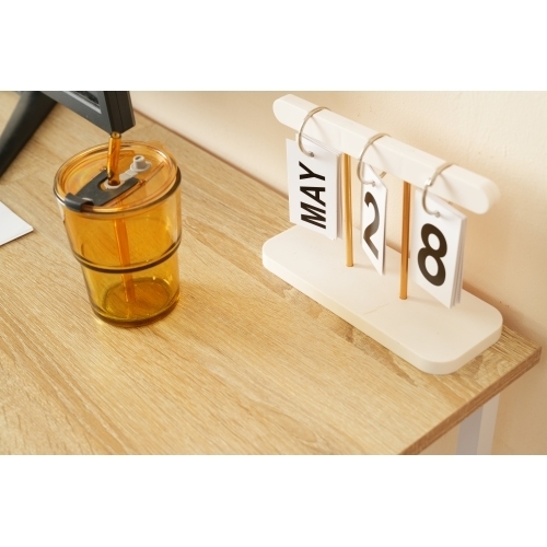 【ナチュラル】パソコンデスク L字-右棚 120cm 2段ラック付 デスク木製 ミシン台 書斎机 勉強机 KU300_画像5