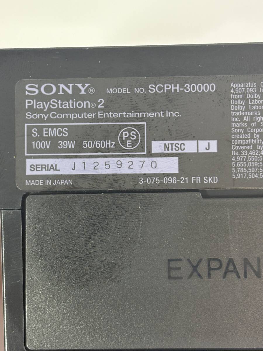 【起動確認済み】PlayStation2 PS2 本体 SCPH-30000 ブラック ディスク読み込み確認済み_画像4