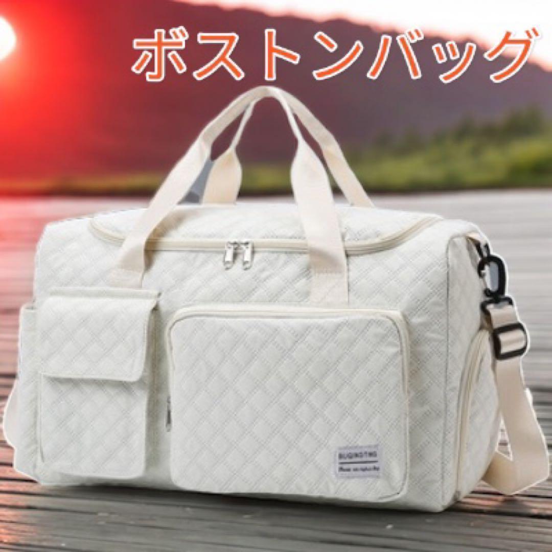  сумка "Boston bag" Carry on сумка дорожная сумка путешествие задний сумка на плечо 2way путешествие часть . белый белый новый товар бесплатная доставка самый короткий отправка 