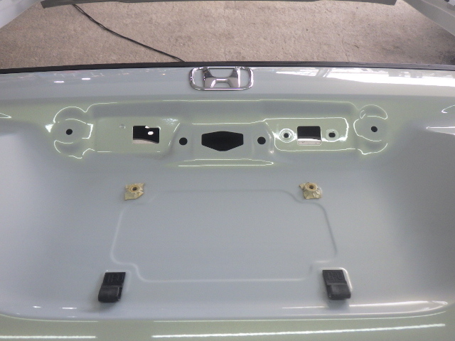 Y09 JF3 JF4 N-BOX バックドア リアゲート テールゲート パネル NH902P プレミアムサンライトホワイトパール 68100-TTA-J11ZZ 中古 即決_画像8