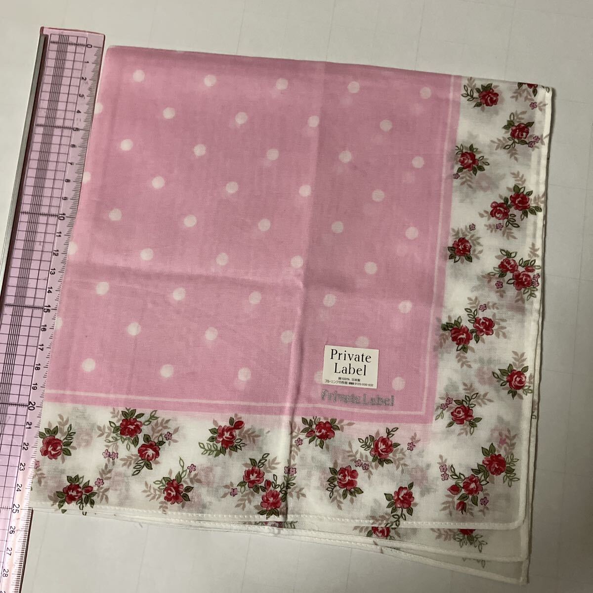 プライベートレーベル ハンカチ 7枚まとめて 未使用品 ブランドハンカチ_画像6