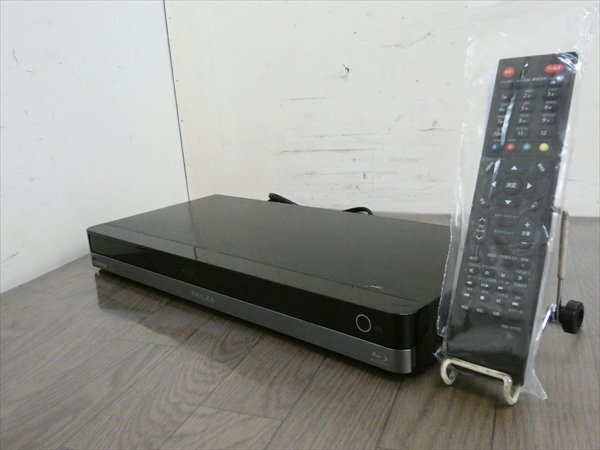 1TB☆12年☆東芝/REGZA☆HDD/BDレコーダー☆DBR-T350☆リモコン付☆3番組同時録画/3D対応機 管CX36118の画像1