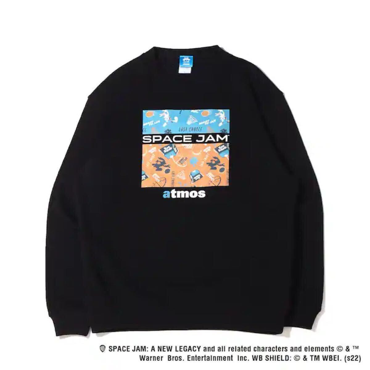 atmos TOKYO COMICON SPACE JAM SWEAT B アトモス トウキョウ コミコン スペースジャム スウェットblack M atm-22-sj006 アトモスコラボ_画像1