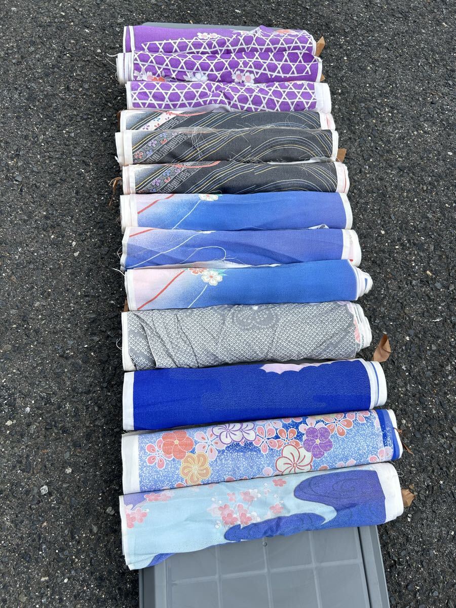 【長期保管品】浴衣の反物アソート_画像1