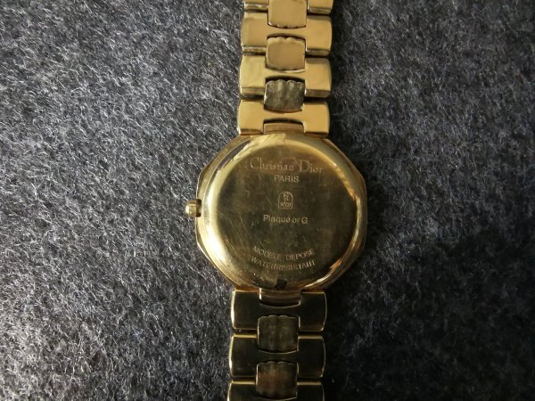 *Christian Dior Christian Dior Plaque or G 45.154 379299 кварц наручные часы