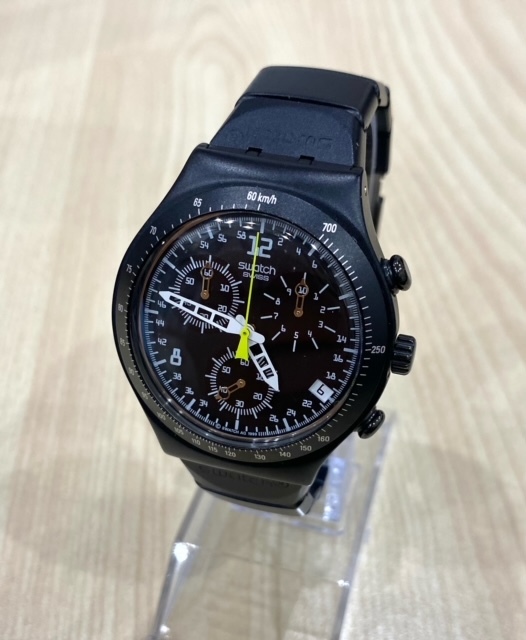 FS7-9-64 電池交換済 稼動品 swatch スウォッチ AG1999 IRONY アイロニー ALUMINIUM アルミニウム WATER RESISTANT QZ クォーツ 腕時計_画像1