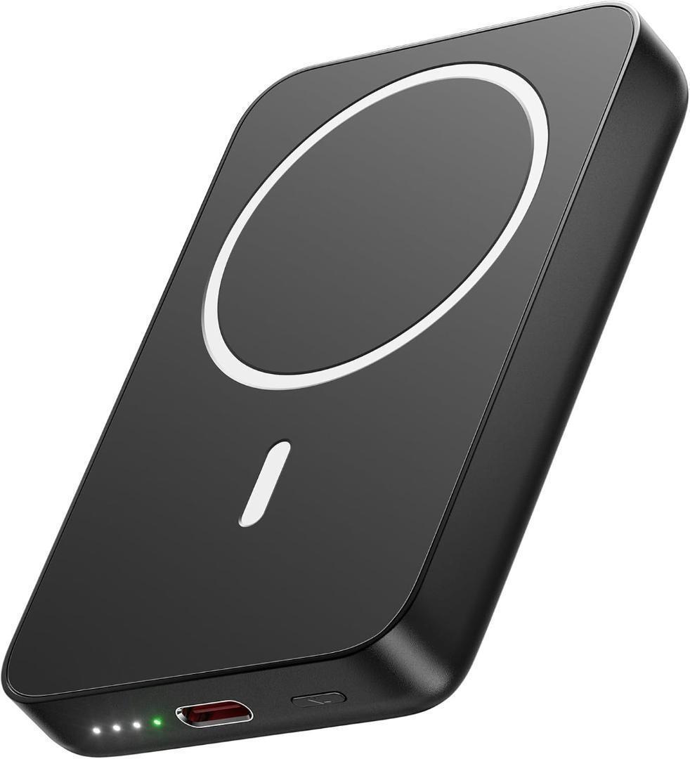 【MagSafe対応2025新モデル】Uzantoo モバイルバッテリー 10000mAh 大容量 ワイヤレスモバイルバッテリー マグネット式_画像1
