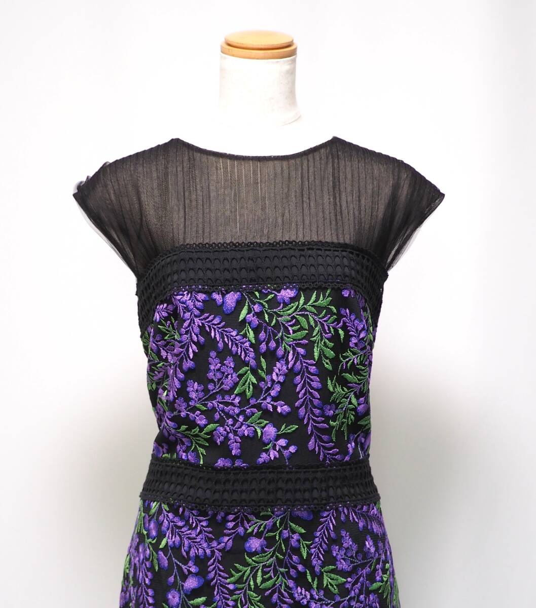 TADASHI SHOJI　タダシショージ　PURPLE & BLACK　ワンピース　「１２ 」/ ２XL_画像3