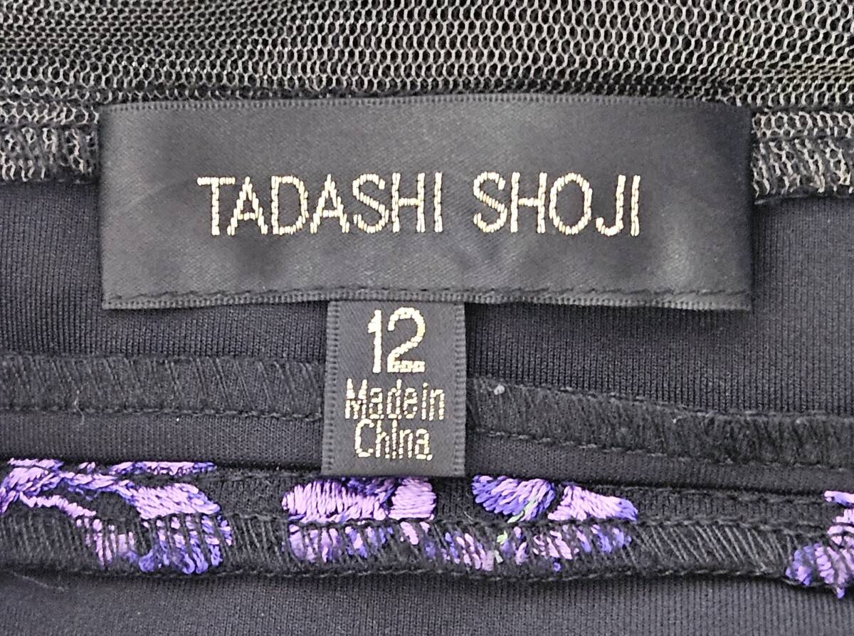 TADASHI SHOJI　タダシショージ　PURPLE & BLACK　ワンピース　「１２ 」/ ２XL_画像8