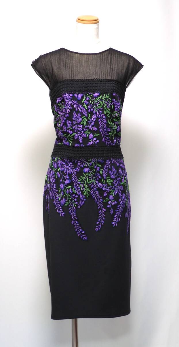 TADASHI SHOJI　タダシショージ　PURPLE & BLACK　ワンピース　「１２ 」/ ２XL_画像1