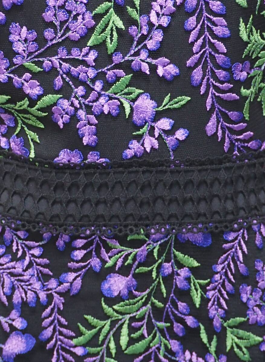 TADASHI SHOJI　タダシショージ　PURPLE & BLACK　ワンピース　「１２ 」/ ２XL_画像7