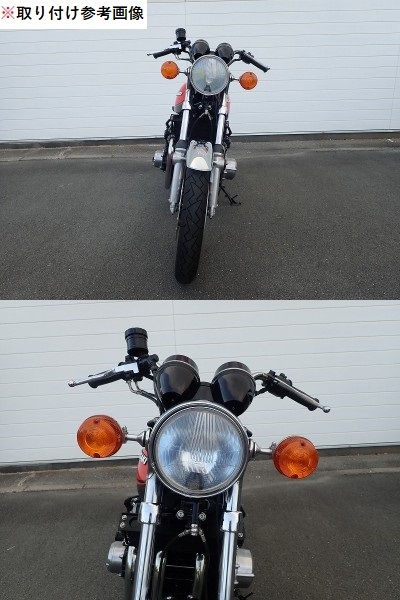 【新品／加工クランプ付き】オリジナルハンドル ナローTYPE 純正新品加工クランプ付 検）アップハン YB ＹＢ シボリ しぼり 悪 Z1 _画像7