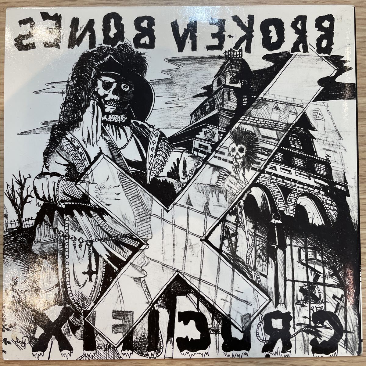(a) Broken Bones Crucifix EPレコード ロック パンク UK_画像1
