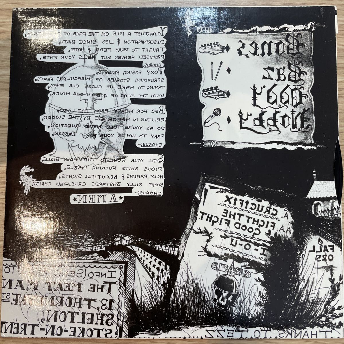 (a) Broken Bones Crucifix EPレコード ロック パンク UK_画像2