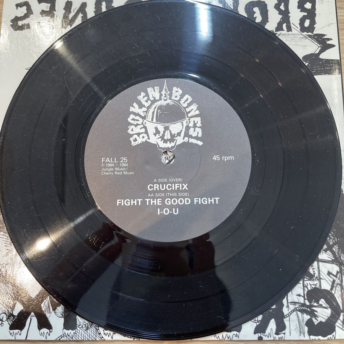 (a) Broken Bones Crucifix EPレコード ロック パンク UK_画像3