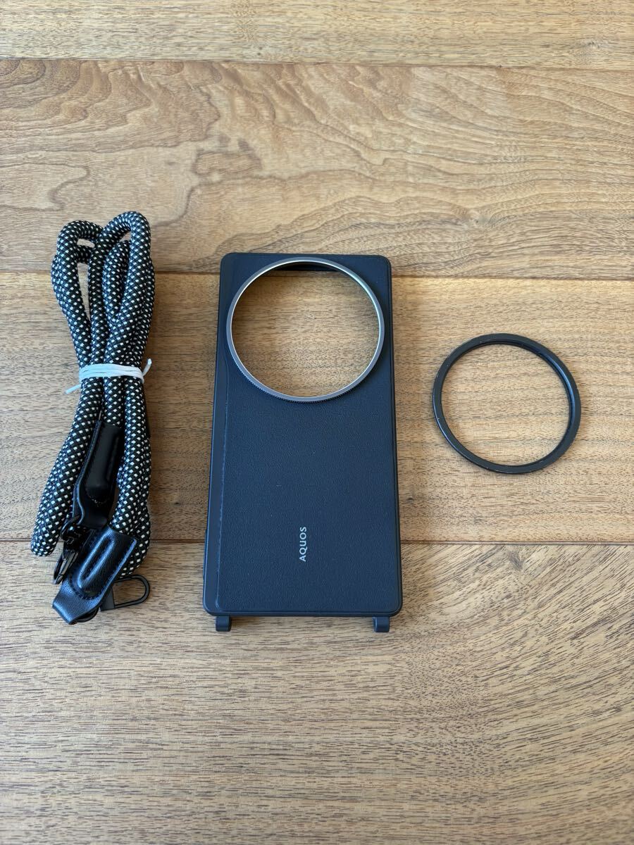 SHARP( sharp ) AQUOS( Aquos ) R9 pro для (SHARP оригинальный ) плечо ремешок кейс XN-Z05SG-B