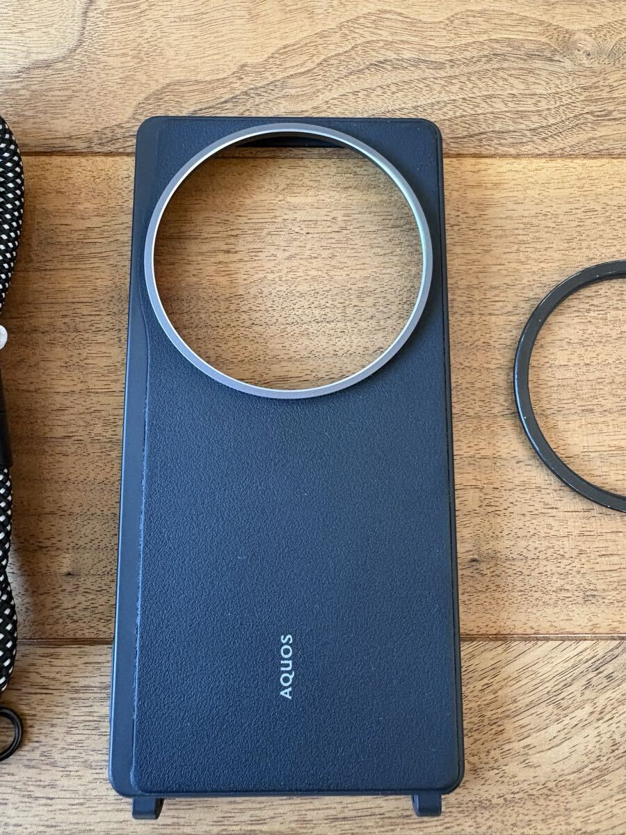 SHARP( sharp ) AQUOS( Aquos ) R9 pro для (SHARP оригинальный ) плечо ремешок кейс XN-Z05SG-B