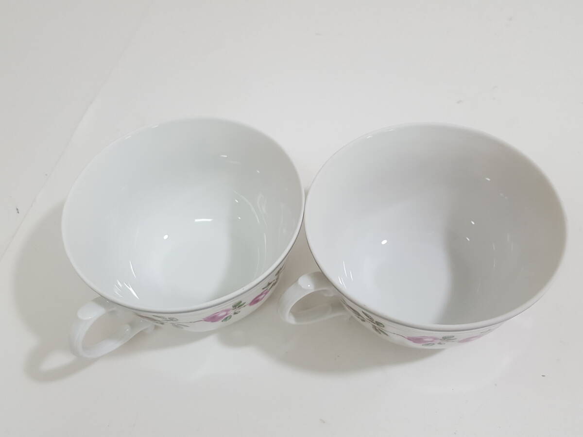 【超美品】 Richard Ginori リチャード ジノリ スモールローズ カップ＆ソーサー 2客セット/廃盤希少品/イタリア製/洋食器/06KO092719_画像5
