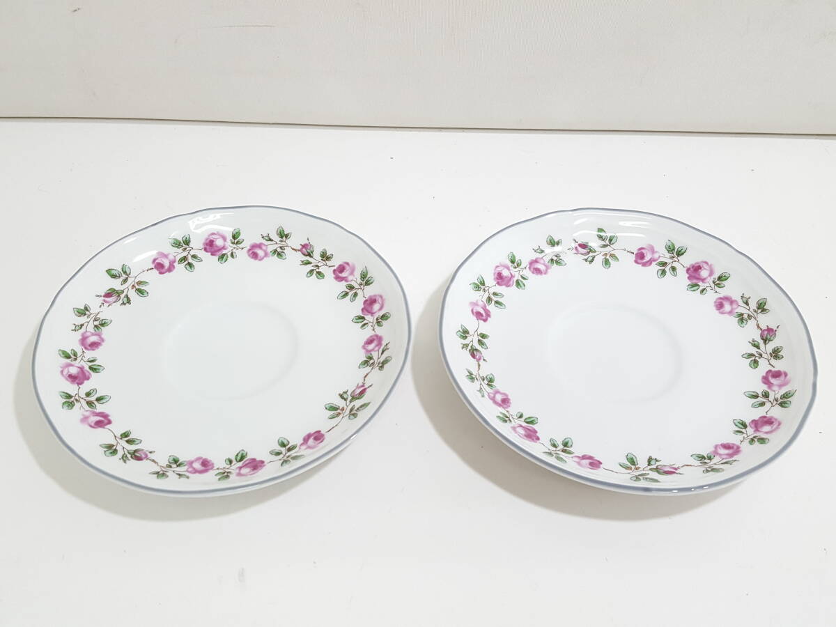 【超美品】 Richard Ginori リチャード ジノリ スモールローズ カップ＆ソーサー 2客セット/廃盤希少品/イタリア製/洋食器/06KO092719_画像6