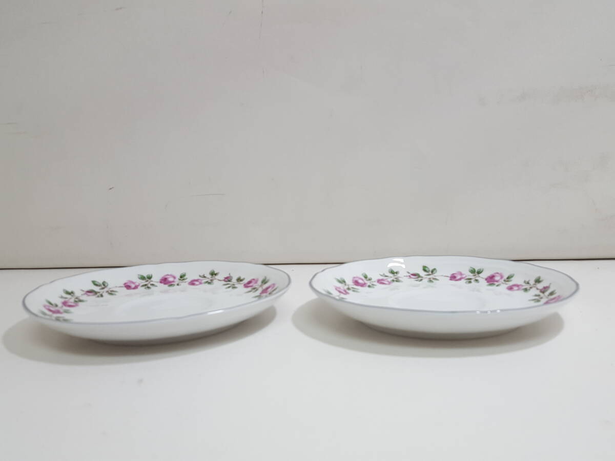 【超美品】 Richard Ginori リチャード ジノリ スモールローズ カップ＆ソーサー 2客セット/廃盤希少品/イタリア製/洋食器/06KO092719_画像7