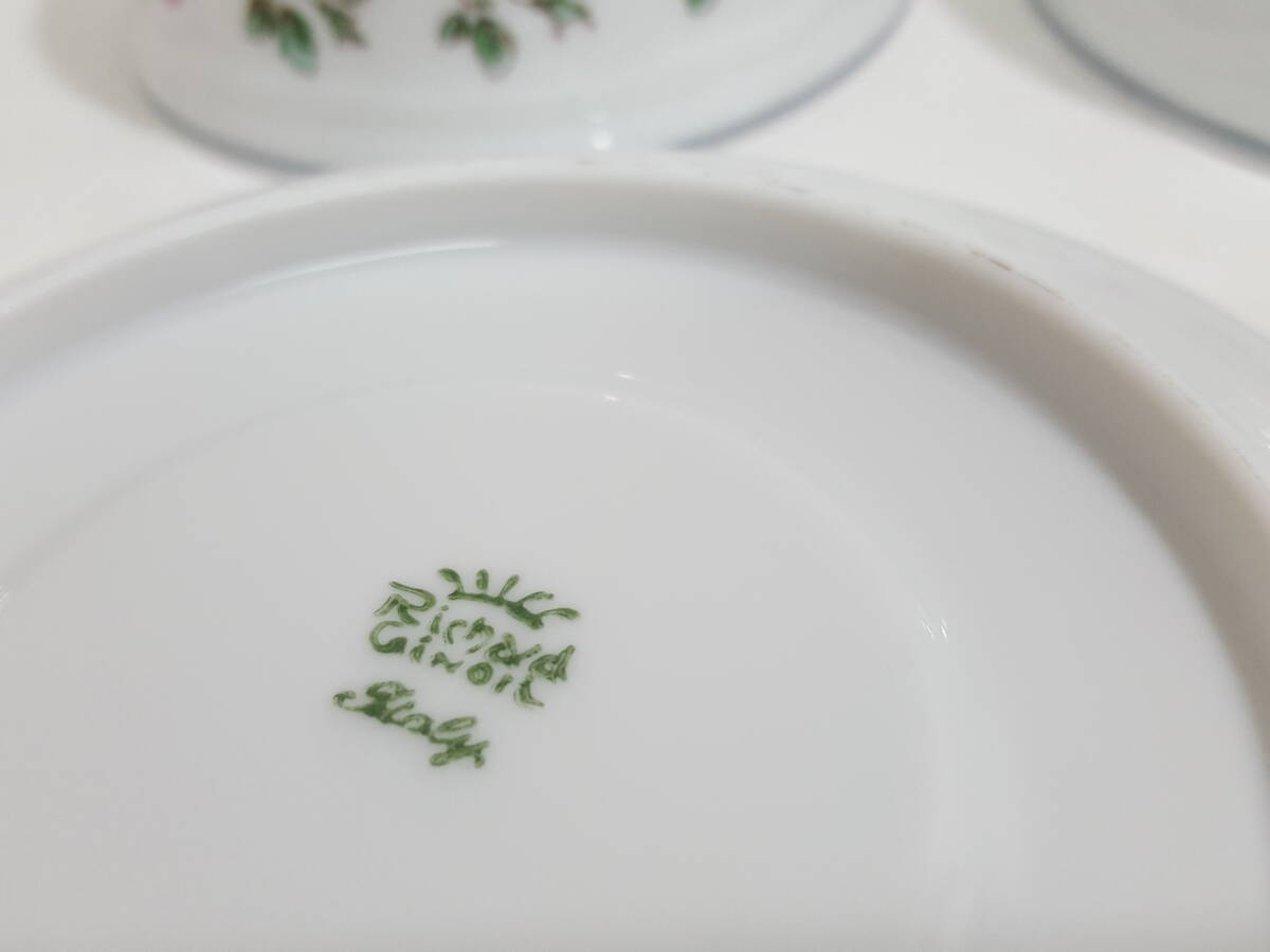 【超美品】 Richard Ginori リチャード ジノリ スモールローズ カップ＆ソーサー 2客セット/廃盤希少品/イタリア製/洋食器/06KO092719_画像10