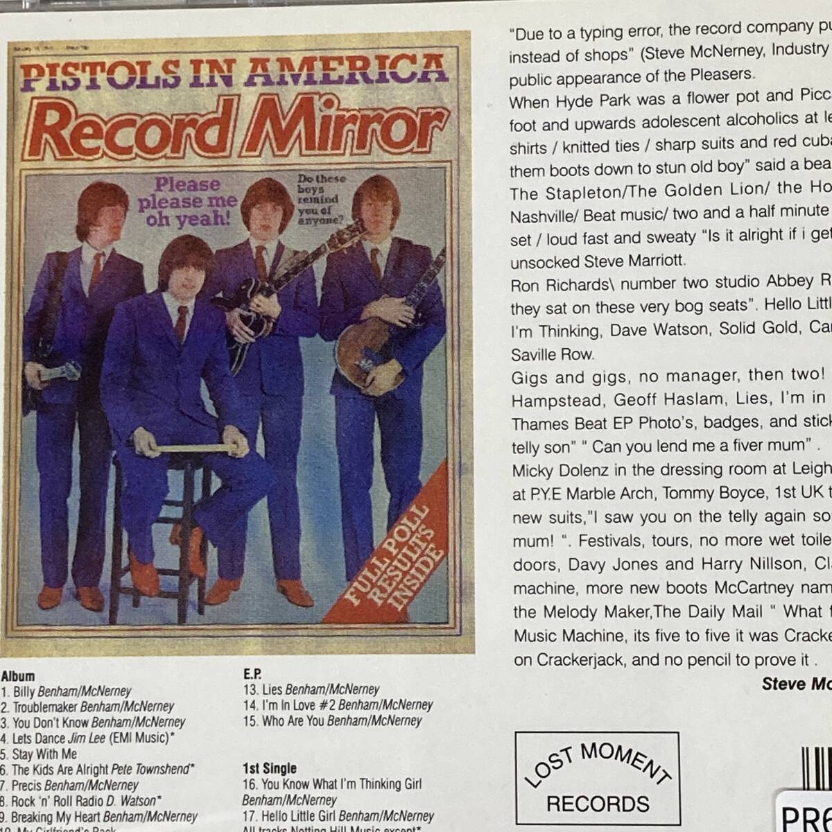 PR6933 CD *The Pleasers* Thamesbeat _画像2