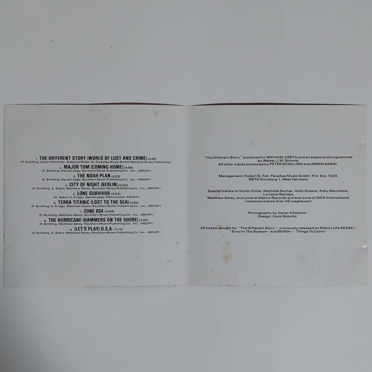 PETER SCHILLING(ピーター・シリング)/THE DIFFERENT STORY_画像6