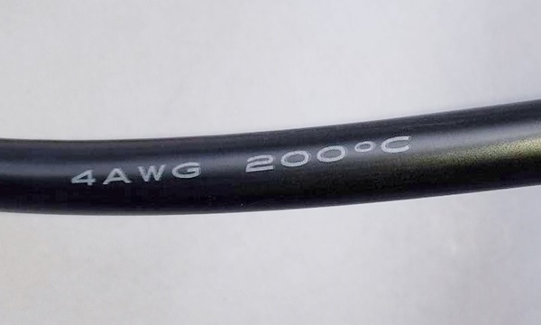 シリコンケーブル4AWG(22sq相当)インバーターバッテリー接続ケーブル黒!10cm単位240円!_画像4