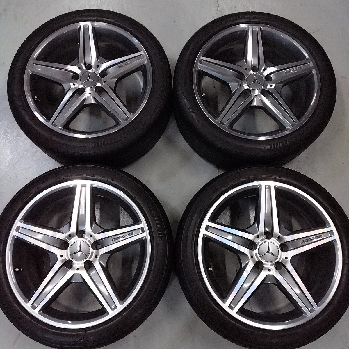 ☆メルセデス・ベンツ　Ｅクラス　W211　E63 AMG 純正★ＡＭＧスタイリング6☆8.5J+38　112-5H☆おまけサマータイヤ付き☆E55AMG・E63AMG☆_画像2