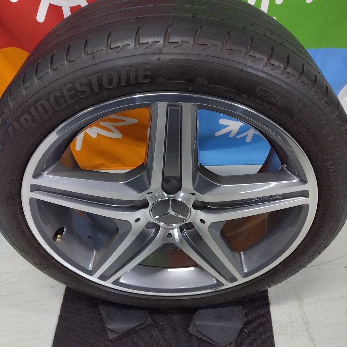 ☆メルセデス・ベンツ　Ｅクラス　W211　E63 AMG 純正★ＡＭＧスタイリング6☆8.5J+38　112-5H☆おまけサマータイヤ付き☆E55AMG・E63AMG☆_画像3