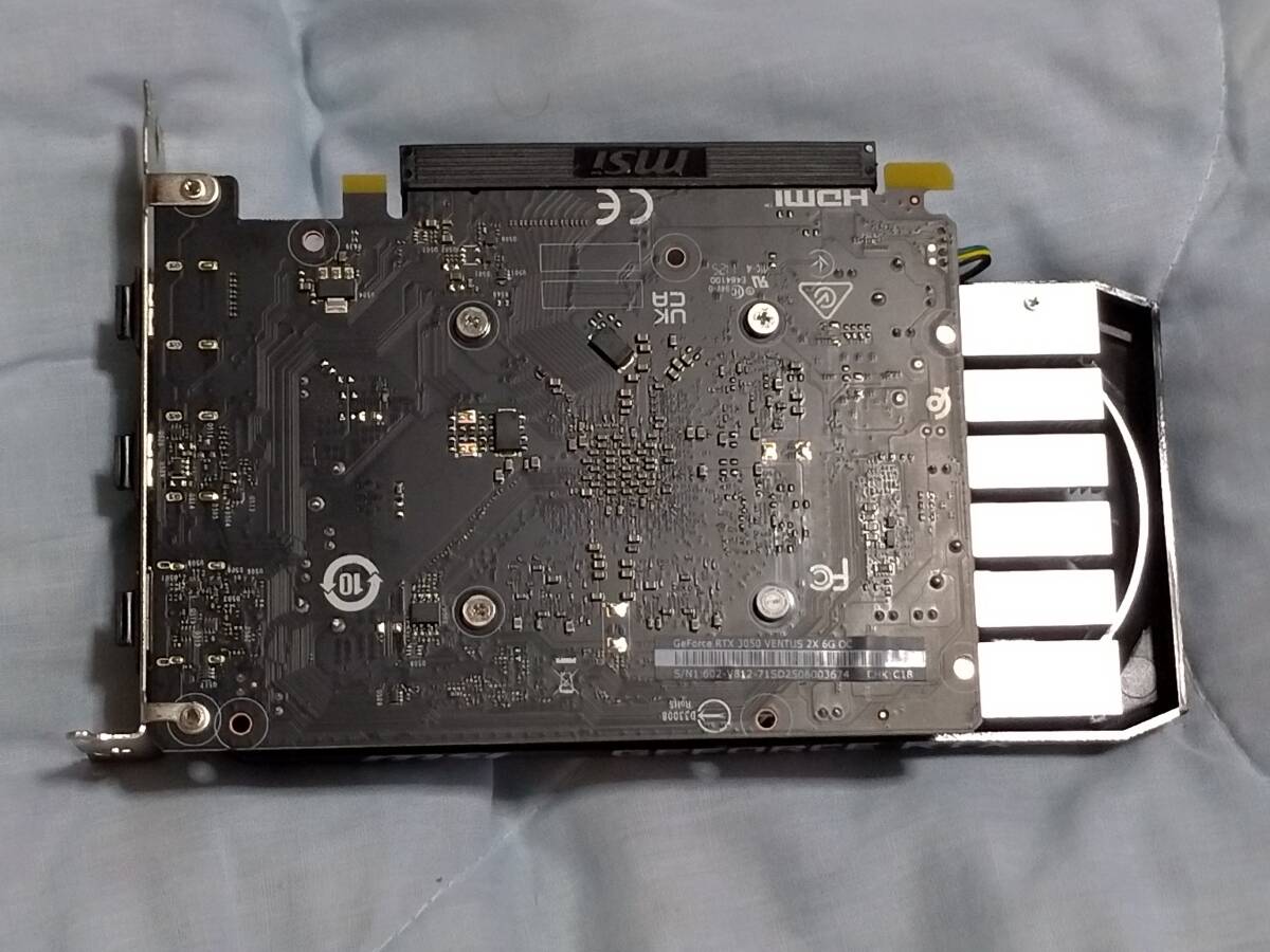 【美品】MSI GeForce RTX 3050 VENTUS 2X 6G GDDR6 OC GPU グラフィックスカード グラボ ビデオカード_画像6