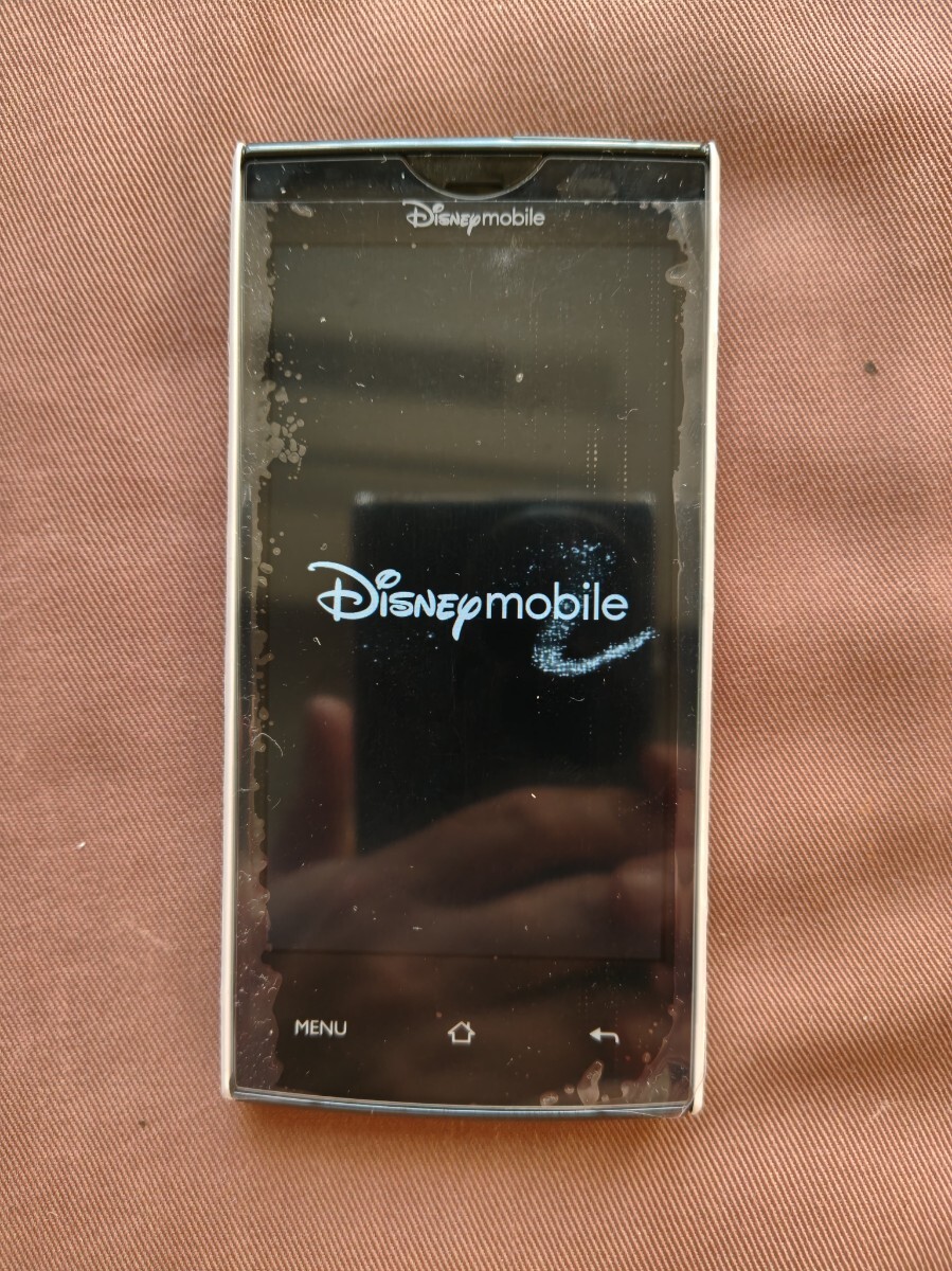 中古 美品 ディズニー・モバイル DM012SH 標準セット WiFi使用可 もしくは 観賞用 待ち受け画面がミッキーマウス _画像2