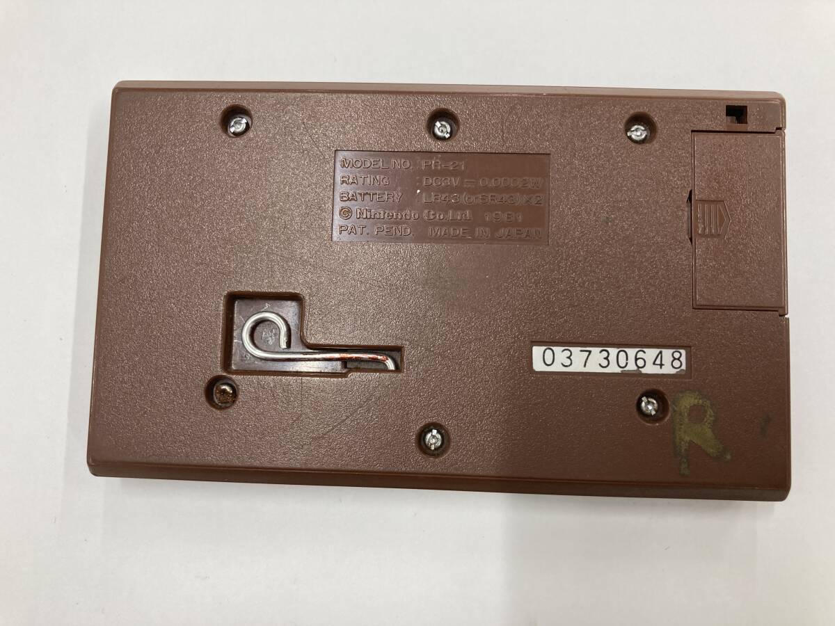 ネコe Nintendo 任天堂 ニンテンドー PR-21 GAME WATCH ゲームウォッチ パラシュート コレクション レトロ ※ジャンク 動作未確認 液晶不良_画像2